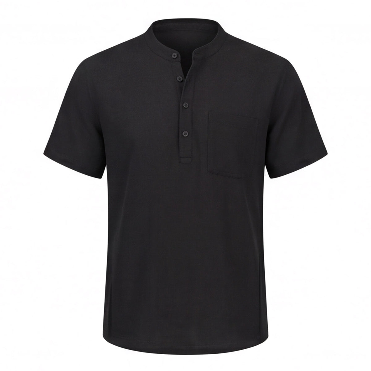 Matteo Bellini Linen Henley Shirt