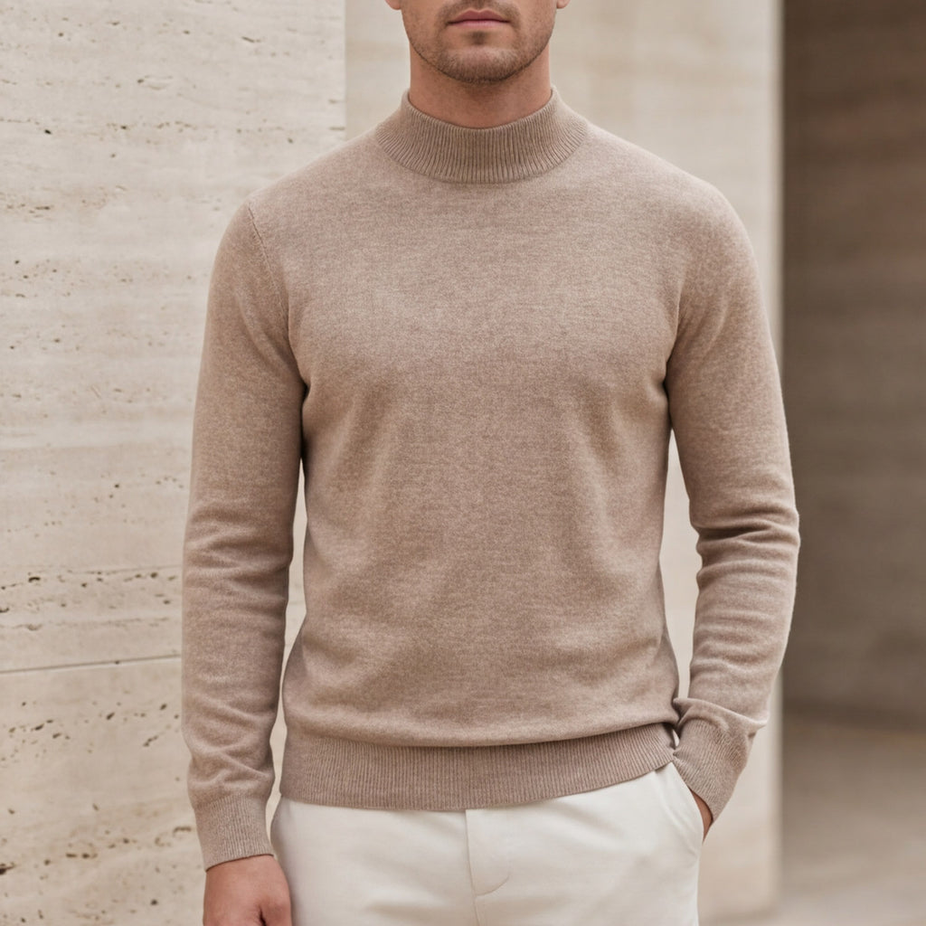 Matteo Bellini Merino Mock Neck Sweater