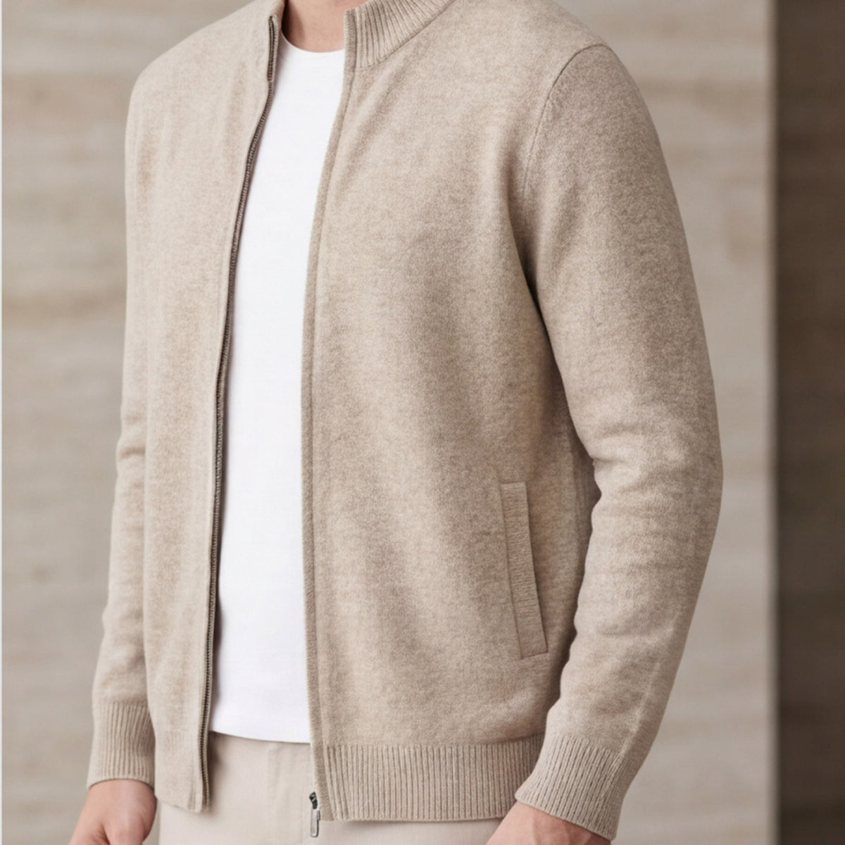 Matteo Bellini Merino Zip Cardigan