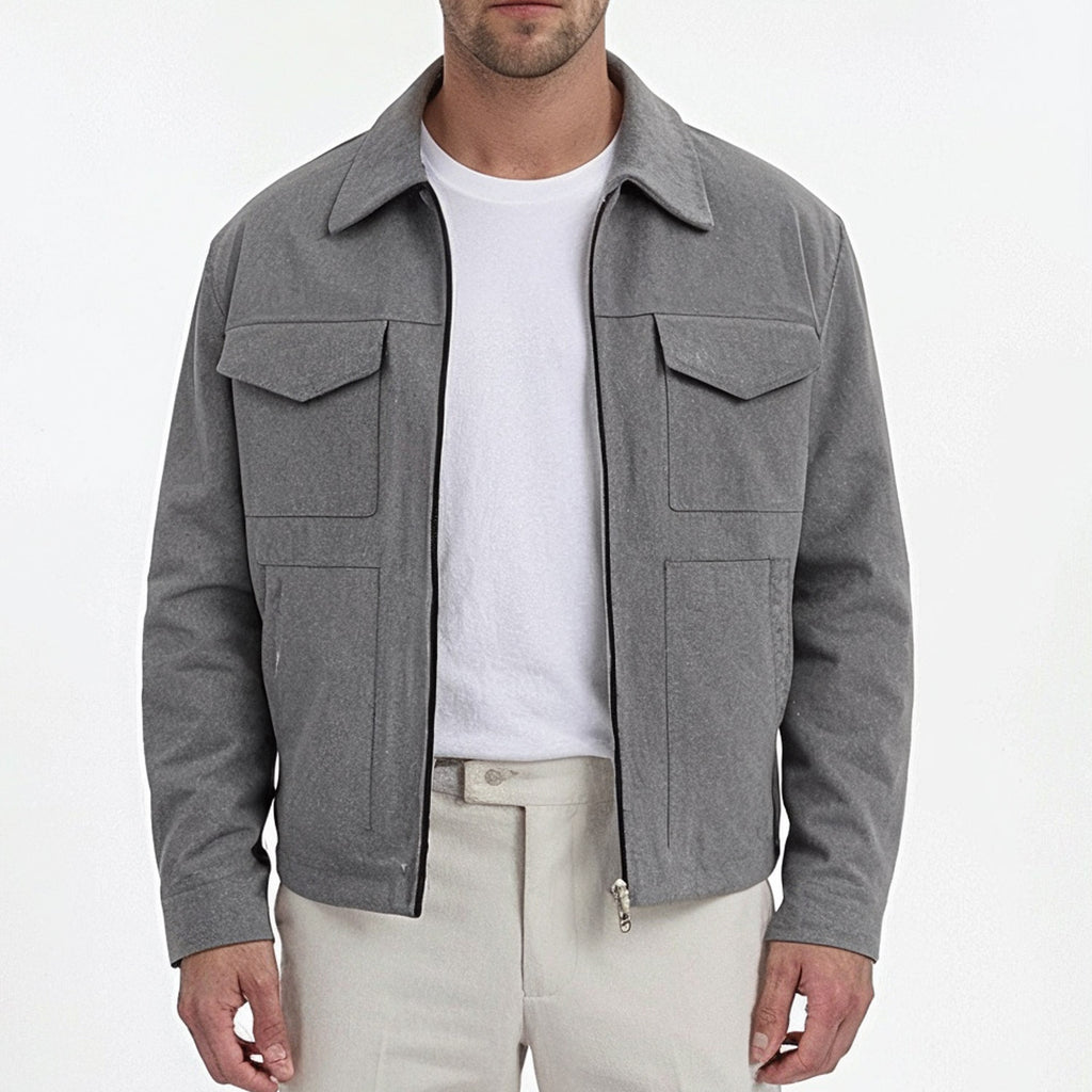 Matteo Bellini Suede Overshirt Jacket
