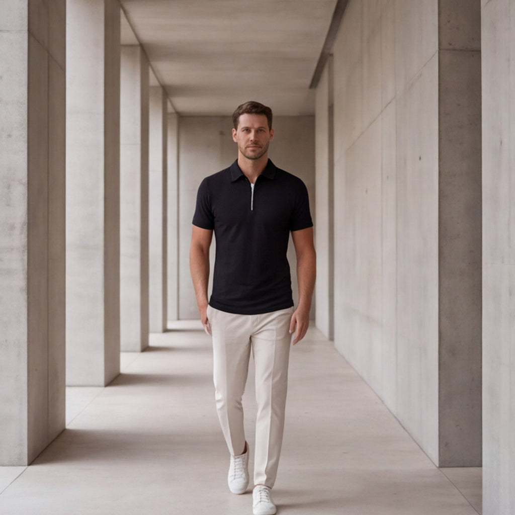Matteo Bellini Zip Collar Polo