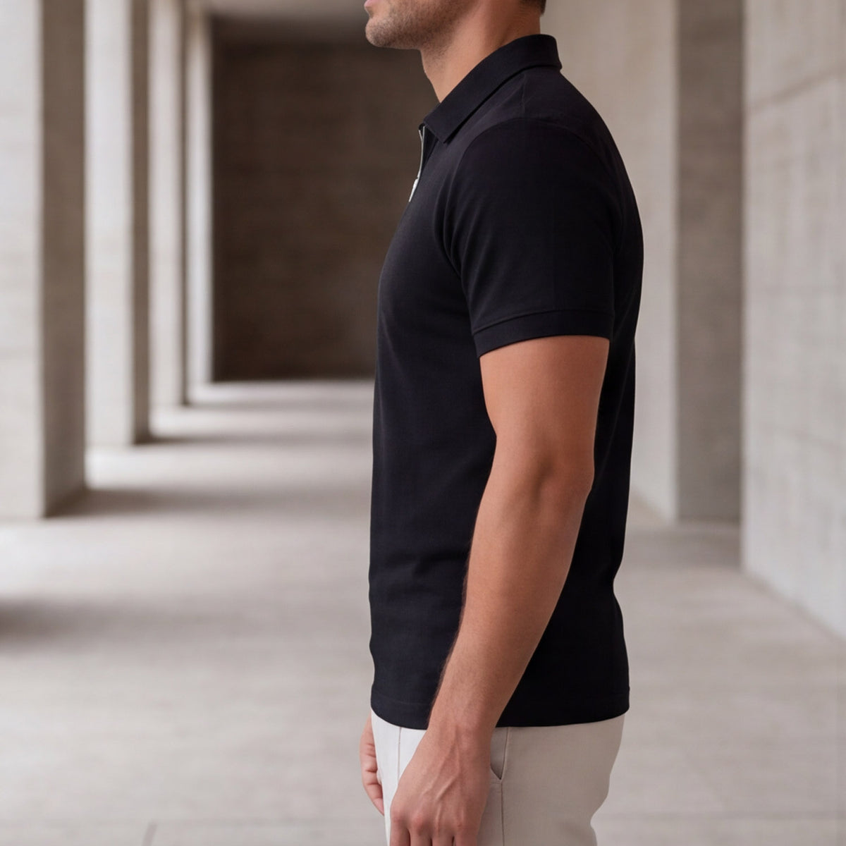 Matteo Bellini Zip Collar Polo