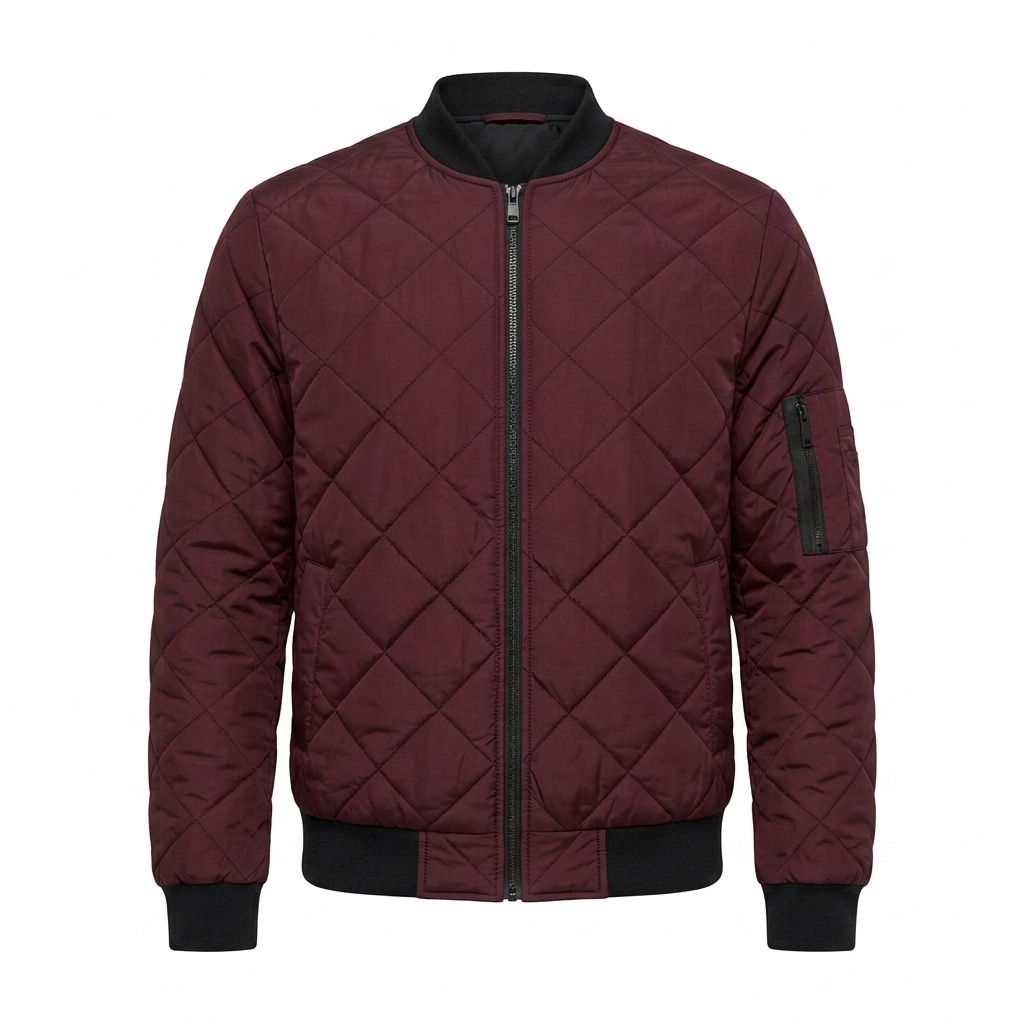 Matteo Bellini Aero Quilted Jacket - Burgundy - product only