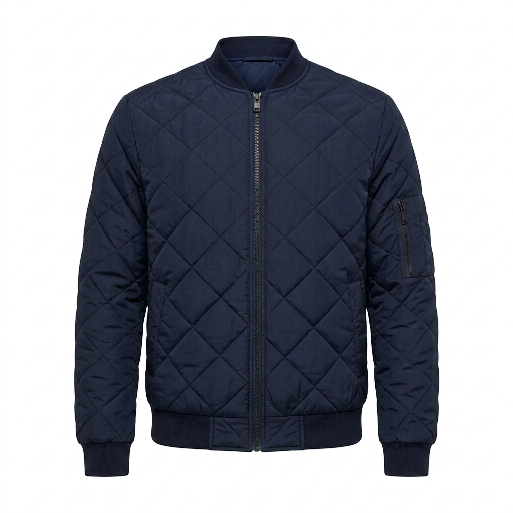 Matteo Bellini Aero Quilted Jacket - Navy Blue - product only