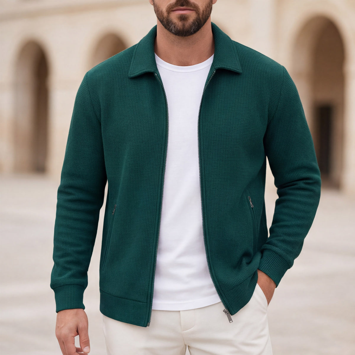Matteo Bellini Waffle Jacket
