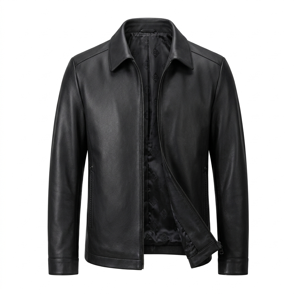 Matteo Bellini Milano Leather Jacket - Black - product only