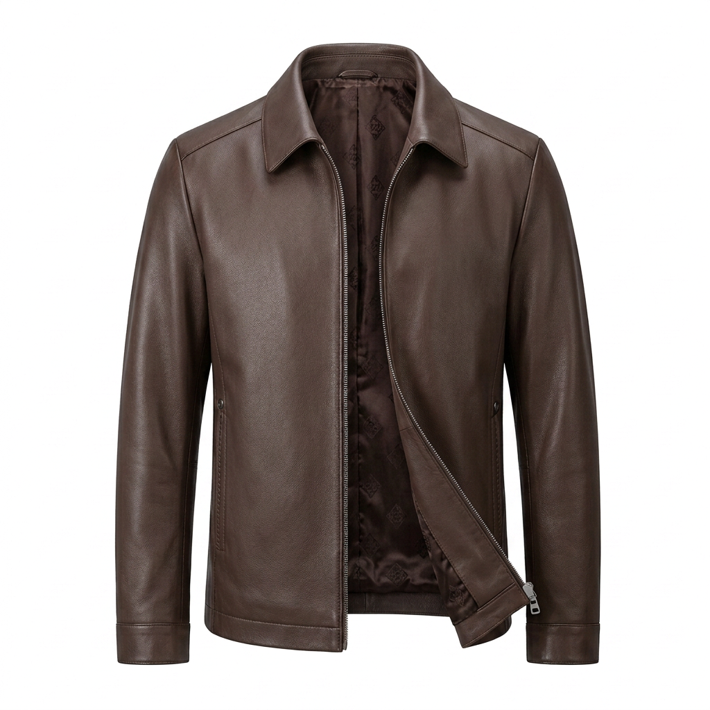Matteo Bellini Milano Leather Jacket - Brown - product only