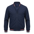 Matteo Bellini Regent Bomber Jacket - Navy Blue Striped - product only
