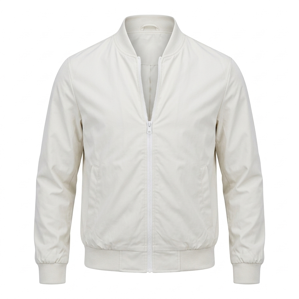 Matteo Bellini Regent Bomber Jacket - Rice White - product only