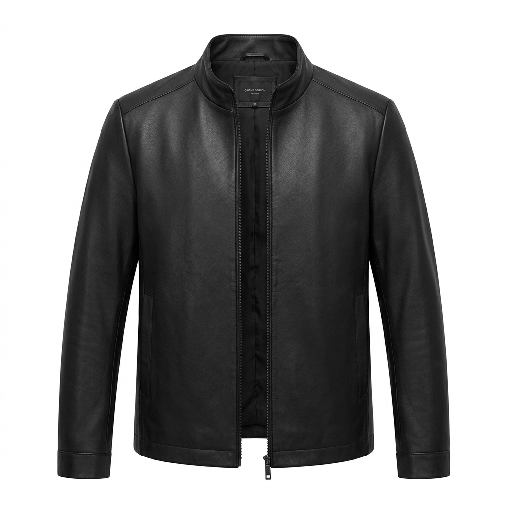 Matteo Bellini Verona Leather Jacket - Black - product only