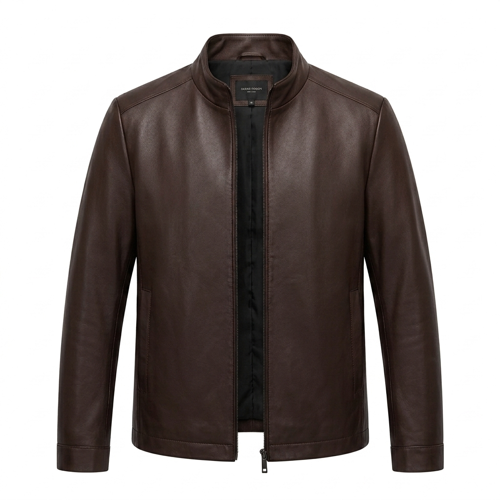 Matteo Bellini Verona Leather Jacket - Coffee - product only
