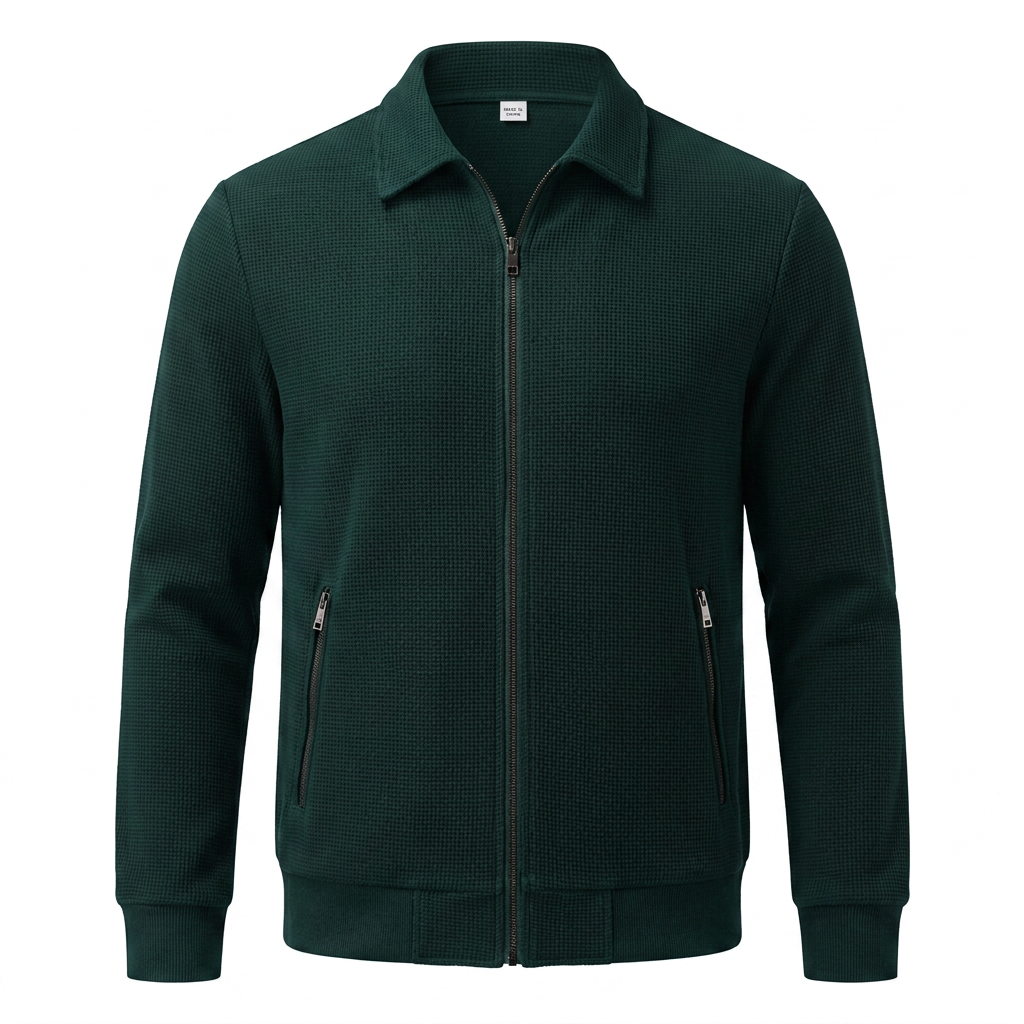 Matteo Bellini Waffle Jacket - Green - product only