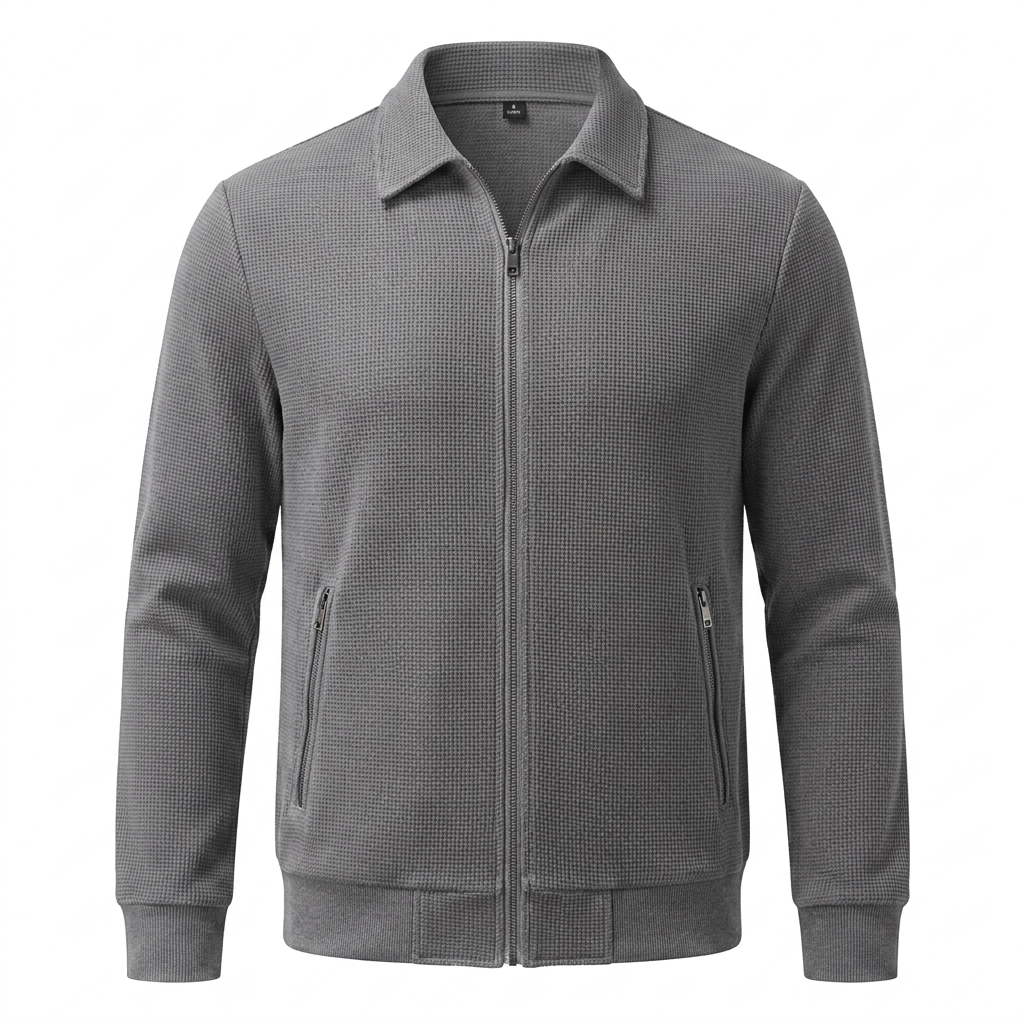 Matteo Bellini Waffle Jacket - Grey - product only